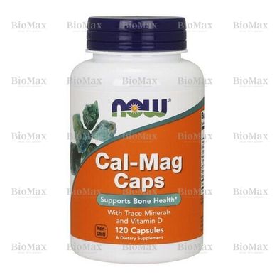Кальцій і магній, CAL-MAG, Now Foods, 500/250 мг, 120 капсул