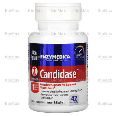 Кандидаза, Candidase, Enzymedica, 42 капсулы