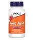 Фолиевая кислота и В12 (цианокобаламин), Folic Acid with Vitamin B-12, Now Foods, 800 мкг 250 таблеток