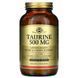 Таурин, Taurine, Solgar, 500 мг, 250 капсул