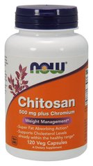 Хітозан, Chitosan, Now Foods, 500 мг, 120 капсул