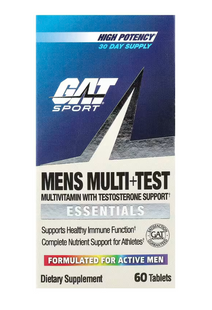 Підтримка тестостерону, Mens Multi + Test, GAT, комплекс мультивітамінів та мультимінералів для чоловіків, 60 таблеток