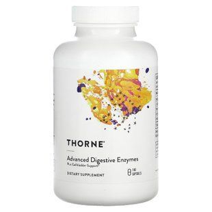 Травні ферменти, Advanced Digestive Enzymes, Thorne, вдосконалені, 180 капсул