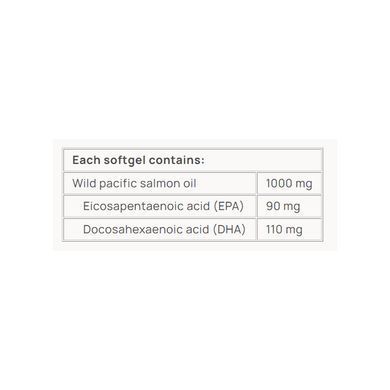 Жир дикого аляскинського лосося, Wild Alaskan Salmon Oil, Natural Factors, 1000 мг, 90 гелевих капсул