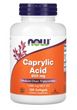 Каприловая кислота, Caprylic Acid, Now Foods, 600 мг, 100 капсул