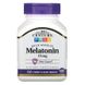 Мелатонин, вишневый вкус, 21st Century, 10 мг, 120 быстрорастворимых таблеток