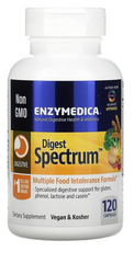 Пищеварительные ферменты (Digest Spectrum), Enzymedica, 120 капсул