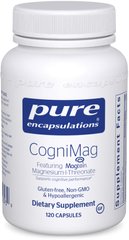 Магний-L-треонат, CogniMag, Pure Encapsulations, 120 капсул