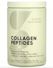Коллагеновые пептиды, Collagen Peptides, Sports Research, без ароматизаторов, 454 г