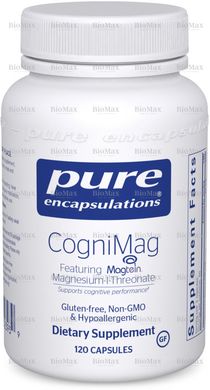Магний-L-треонат, CogniMag, Pure Encapsulations, 72 мг, 120 капсул