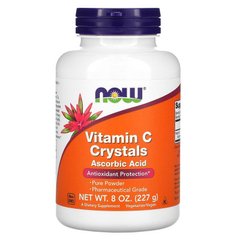 Вітамін С, Vitamin C, Now Foods, 1100 мг, 227 г в кристалах