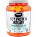 Изолят соевого протеина ваниль порошок, Soy Protein Isolate, Now Foods, 907 г