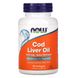 Рыбий жир из печени трески, Cod Liver Oil, Now Foods, 1000 мг, 90 капсул