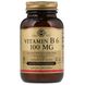Витамин В6, Vitamin B6, Solgar, 100 мг, 250 капсул
