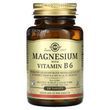 Магній з вітаміном В-6, Magnesium with Vitamin B6, Solgar, 100 таблеток