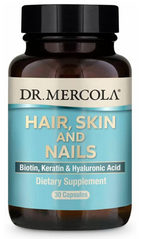 Вітаміни для волосся, шкіри та нігтів, Hair, Skin & Nails, Dr. Mercola, 30 капсул