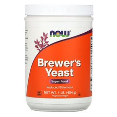 Пивні дріжджі, прекрасний продукт харчування, Brewer's Yeast, Now Foods, 454 г