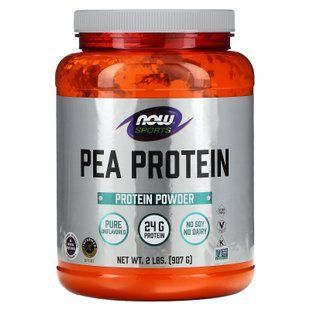 Гороховий протеїн, Pea Protein, NOW Foods, Sports, без смаку, 907 г