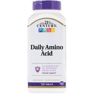 Комплекс амінокислот, Daily Amino Acid, 21st Century, 120 таб.