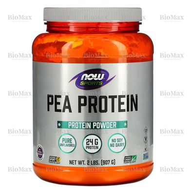 Гороховий протеїн, Pea Protein, Now Foods, 907 г без вкуса