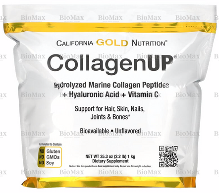 Морський Колаген UP, без ароматизаторів, CollagenUP, California Gold Nutrition, 1 кг