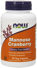 Клюквенная манноза, Mannose Cranberry, Now Foods, 90 вег. капсул