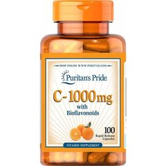 Витамин С с биофлавоноидами, Vitamin C with Bioflavonoids, Puritan's Pride, 1000 мг, 100 капсул