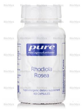 Родиола розовая, Rhodiola Rosea, Pure Encapsulations, 90 капсул