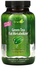 Зелений чай для обміну жирів, Green Tea Fat Metabolizer, Irwin Naturals, 150 капсул