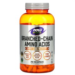 Амінокислоти з розгалуженими ланцюгами, Branched Chain Amino Acids, Now Foods, 240 капсул