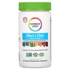 Витамины для мужчин, Food-Based Multivitamin, Men`s One, Rainbow Light, 150 таблеток