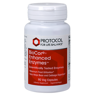 Травні ферменти широкого спектру, BioCore&reg; Enhanced Enzymes&trade;, Protocol for Life Balance, 90 веганських капсул