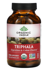 Трифала, Triphala, Organic India, 180 вегетарианских капсул
