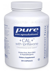 Витамины при остеопорозе +CAL+ Ipriflavone, Pure Encapsulations, 351 капсул