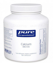 Кальций (MCHA), Calcium (MCHA), Pure Encapsulations, для поддержки костей, 250 мг, 180 капсул
