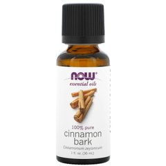 Эфирное масло корицы, Essential Oils Cinnamon Bark, Now Foods, 30 мл
