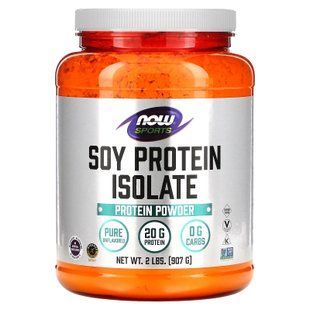Ізолят соєвого протеїну, Soy Protein Isolate, Now Foods, Sports, порошок, чистий, без смаку, 907 г