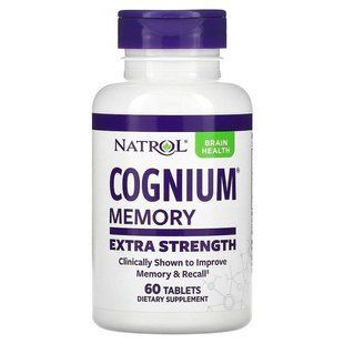 Когніум, Cognium, Natrol, посилений, 200 мг, 60 таблеток