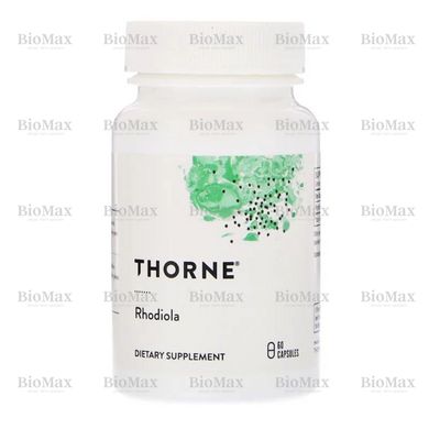 Родіола рожева, Rhodiola, Thorne Research, 100 мг, 60 капсул
