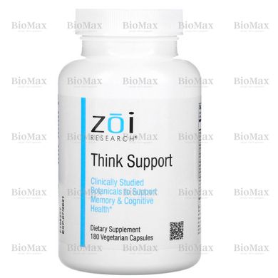 Поліпшення пам'яті і роботи мозку, Think Support, ZOI Research, 180 капсул