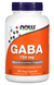 Гамма-аминомасляная кислота, GABA, Now Foods, 750 мг, 200 капсул