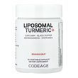Ліпосомальна куркума з ферментованими травами, Liposomal Turmeric+, Codeage, 90 вегетаріанських капсул