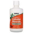 Коллоидные минералы, с натуральным вкусом малины, Colloidal Minerals, Now Foods, 946 мл