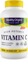 Витамин С, Vitamin C, Healthy Origins, 1000 мг, 360 капсул