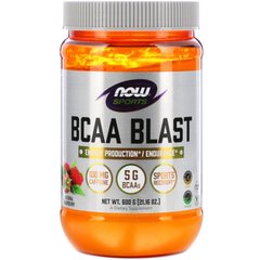 Амінокислоти, ВСАА, Sport BCAA Blast Sports, Now Foods, 600 г