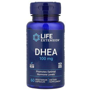 ДГЕА, DHEA, Life Extension, 100 мг, 60 капсул