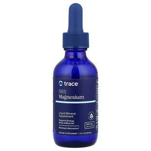 Іонний магній, Ionic Magnesium, Trace Minerals Research, 400 мг, 59 мл