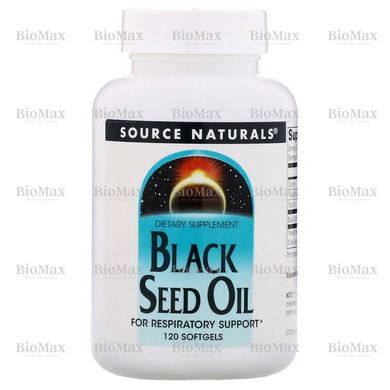 Масло черного тмина, Black Seed Oil, Source Naturals, 120 таблеток