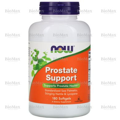 Поддержка предстательной железы, Поддержка простаты, Prostate Support, Now Foods, 180 капсул
