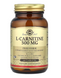 L-карнитин свободная форма, L-Carnitine Solgar, 500 мг, 60 таблеток